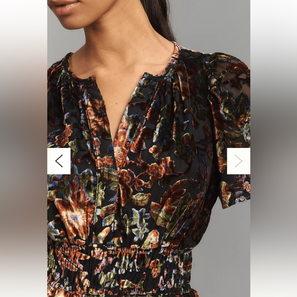 NWT Anthropologie Somerset Velvet Mini Dress with Pockets – Medium - Picture 3 of 12